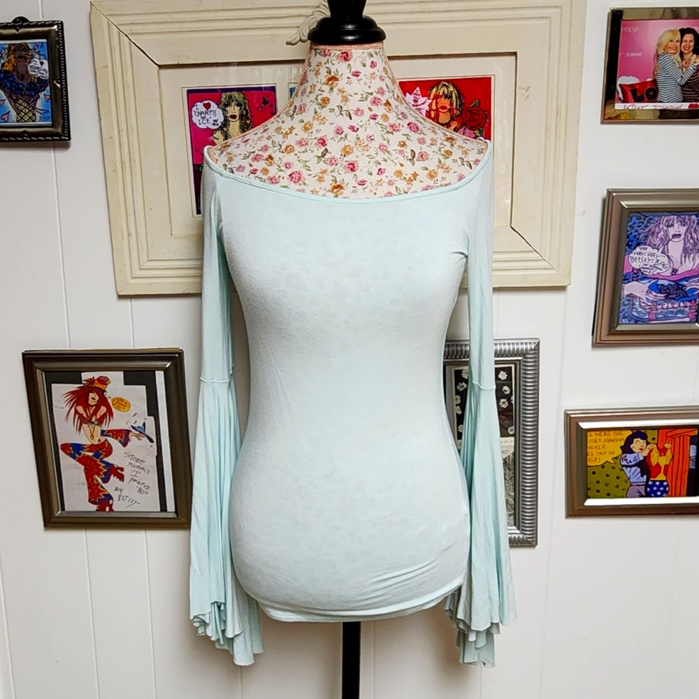 Free people bell sleeved top
